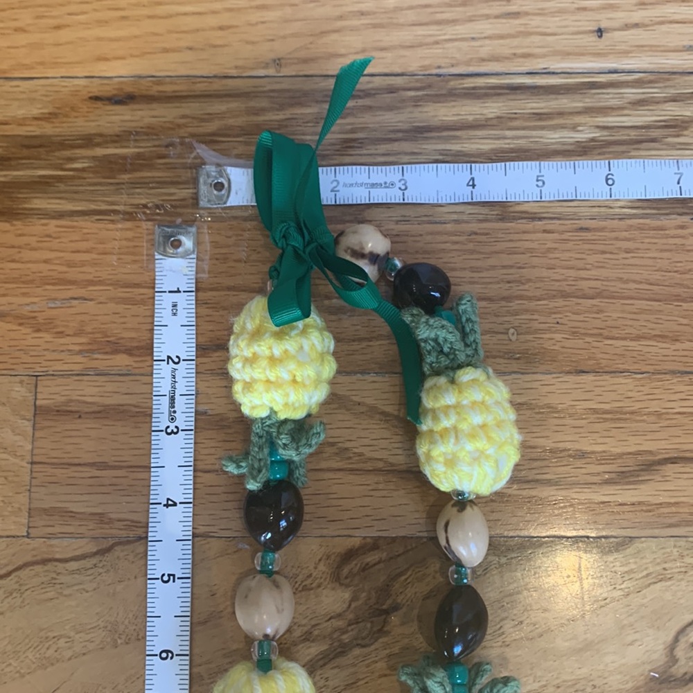 Authentic crochet l’ai from Hawaii. Pineapple and shells - Picture 3 of 3